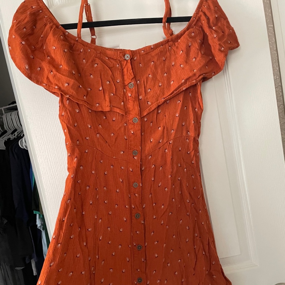 Button down- off the shoulder summer dress